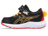 Asics Toddler CONTEND 9 TS SCHOOLYARD  Black/Orange Pop