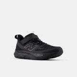 New Balance KIDS Fresh Foam 625 Bungee Lace with Top Strap Black with Phantom