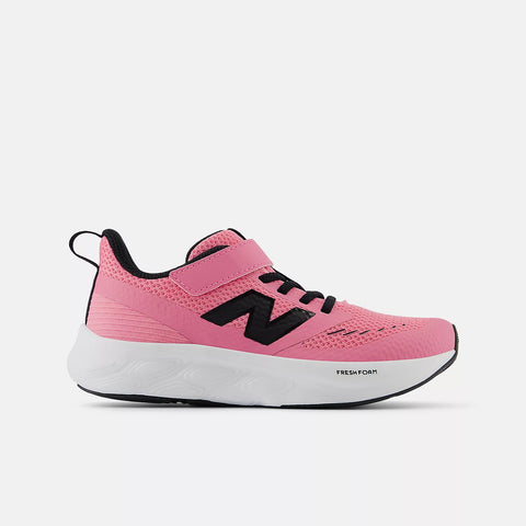 New Balance KIDS Fresh Foam 625 Bungee Lace with Top Strap Signal Pink with Black