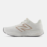 New Balance WOMEN'S Fresh Foam 680 v8 Reflection with Sea Salt and Gold Metallic