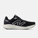 New Balance MEN'S Fresh Foam X 880v14  Black with Sea Salt and Silver Metallic