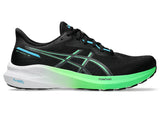 Asics MENS GT-1000 13 (2E WIDE) Black/Digital Aqua