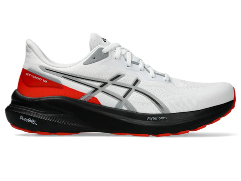 Asics MENS GT-1000 13 (2E WIDE) White/Black