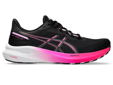 Asics WOMENS GT-1000 13 Black/Pink Glo