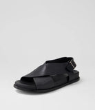 Ziera HANAKO Black Leather Sandals