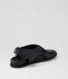 Ziera HANAKO Black Leather Sandals