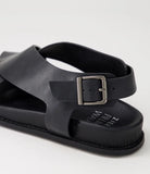 Ziera HANAKO Black Leather Sandals