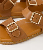 Ziera HASTICE Tan Leather Sandals