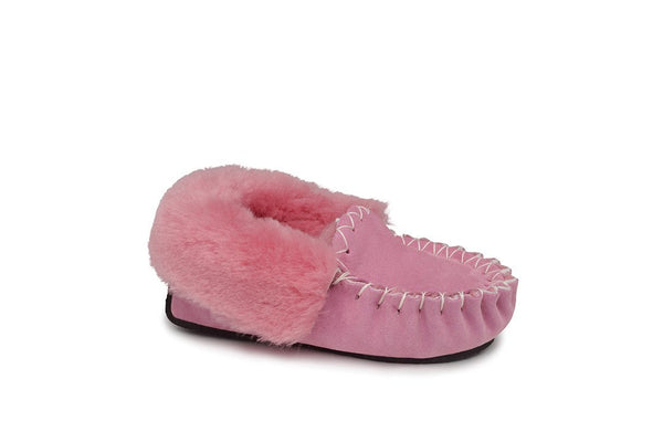 Pink ugg moccasin outlet slippers